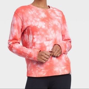 Joy Lab Tie-Dye Sweatshirt Coral - Small